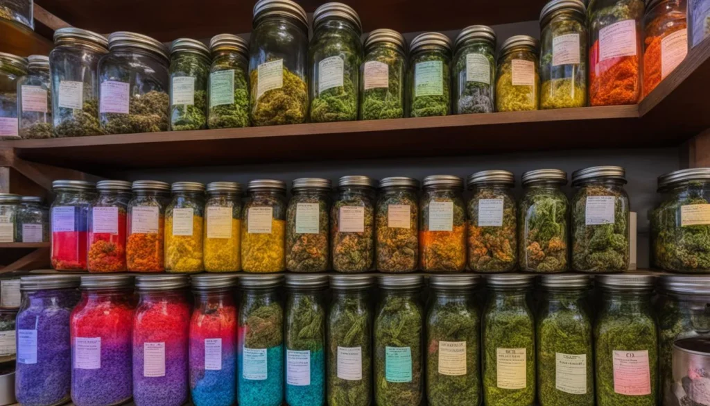 Cannabis Product Range at The Fire Garden