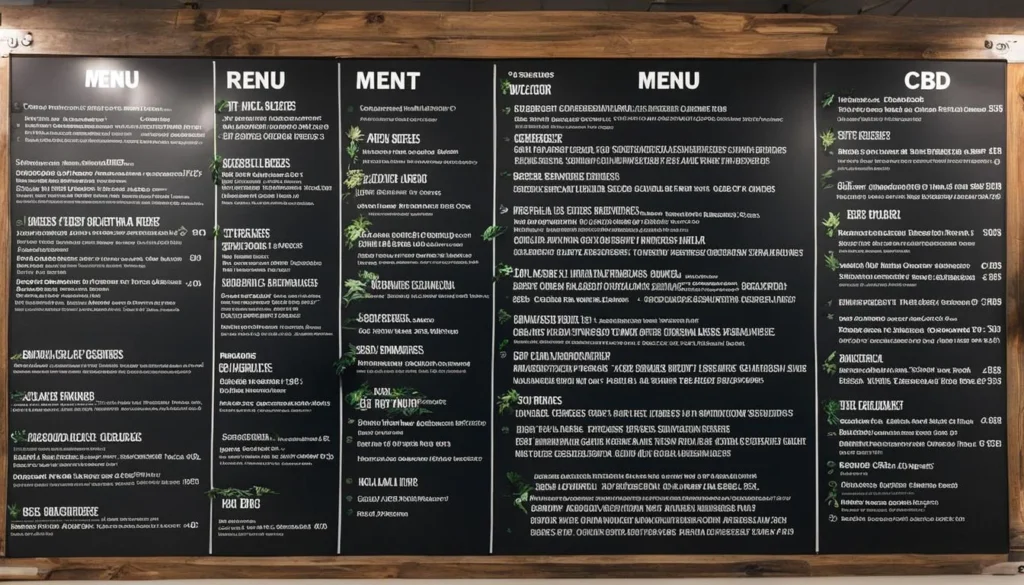 comprehensive menu